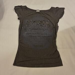 Sparkly Grey Agaci Paris Tee